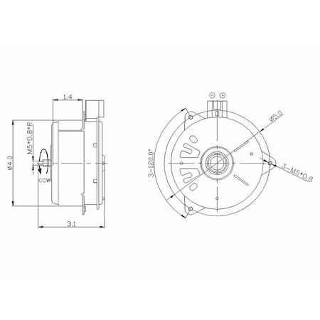 Tyc 630700 Engine Cooling Fan Motor 630700